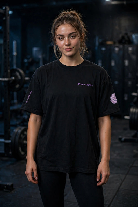 PINK_ROSE // 02 Oversized Heavy Tee – BEAUTY IN PAIN
