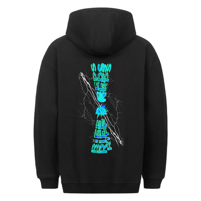Back print of RiFF_N_REPS Source Code Hoodie, industrial gym aesthetic, premium streetwear.