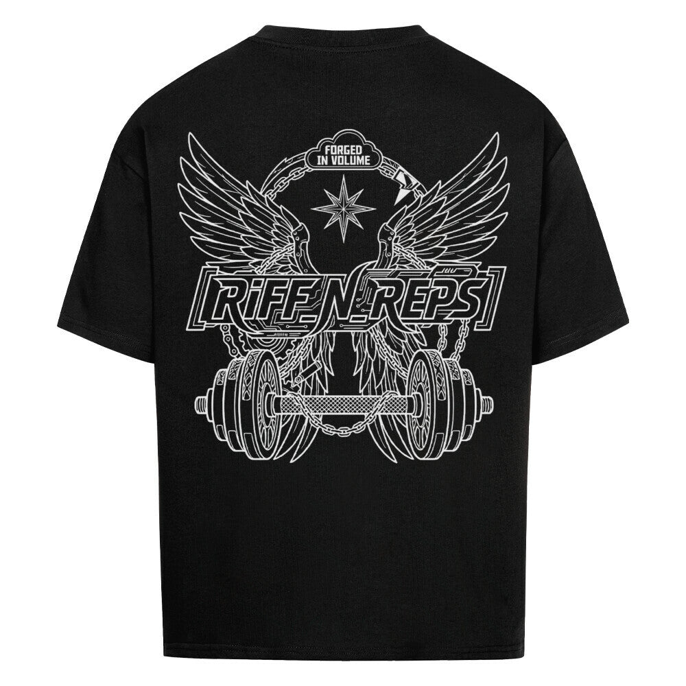 riff-n-reps-oversized-shirt-schwarz-forged-in-volume-design