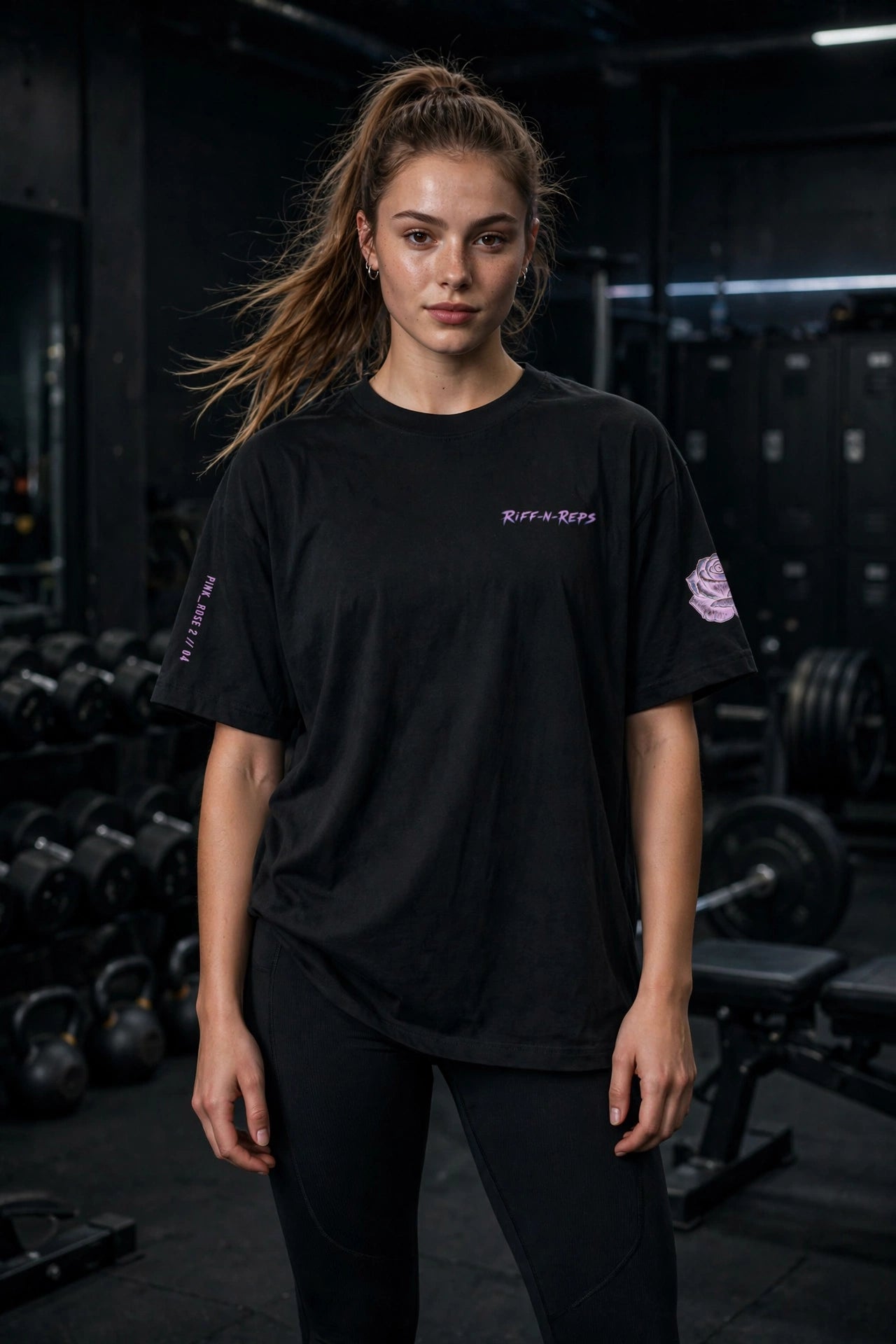 PINK_ROSE // 04 Oversized Heavy Tee – BEAUTY IN PAIN