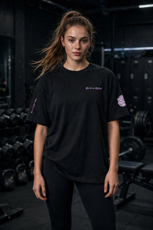 PINK_ROSE // 04 Oversized Heavy Tee – BEAUTY IN PAIN