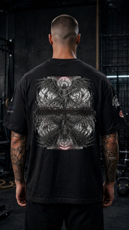 RiFF_N_REPS – Mirror-Angel" Heavy-Weight Boxy Tee (280 GSM)