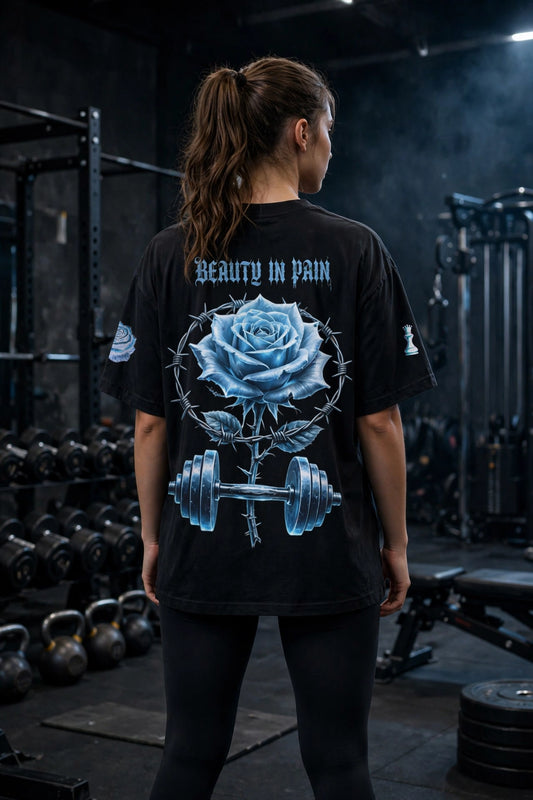 ICE_ROSE // 03 Oversized Heavy Tee – BEAUTY IN PAIN