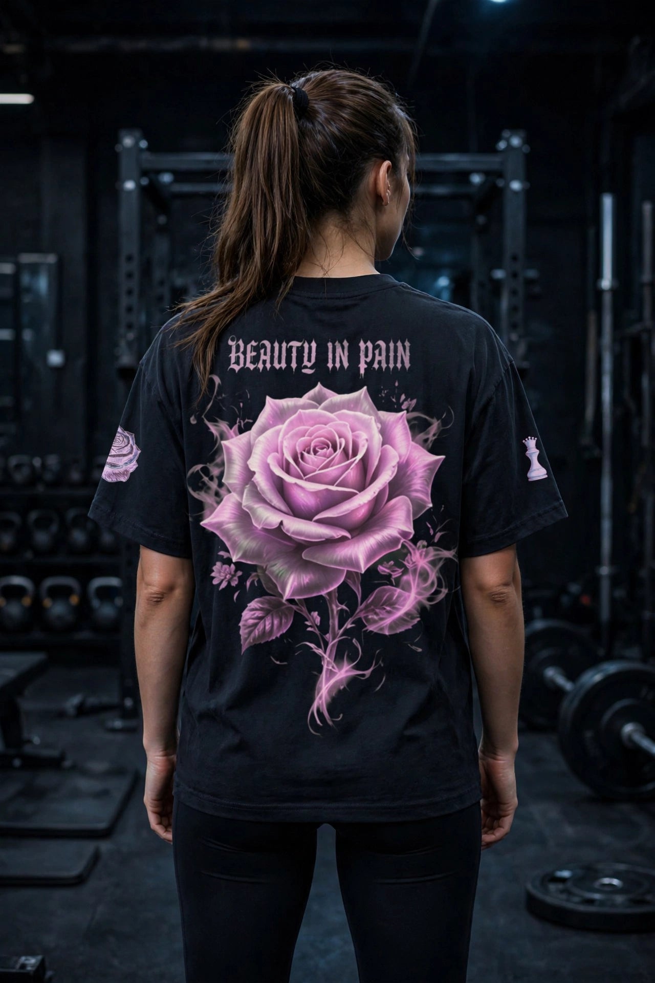 PINK_ROSE // 04 Oversized Heavy Tee – BEAUTY IN PAIN
