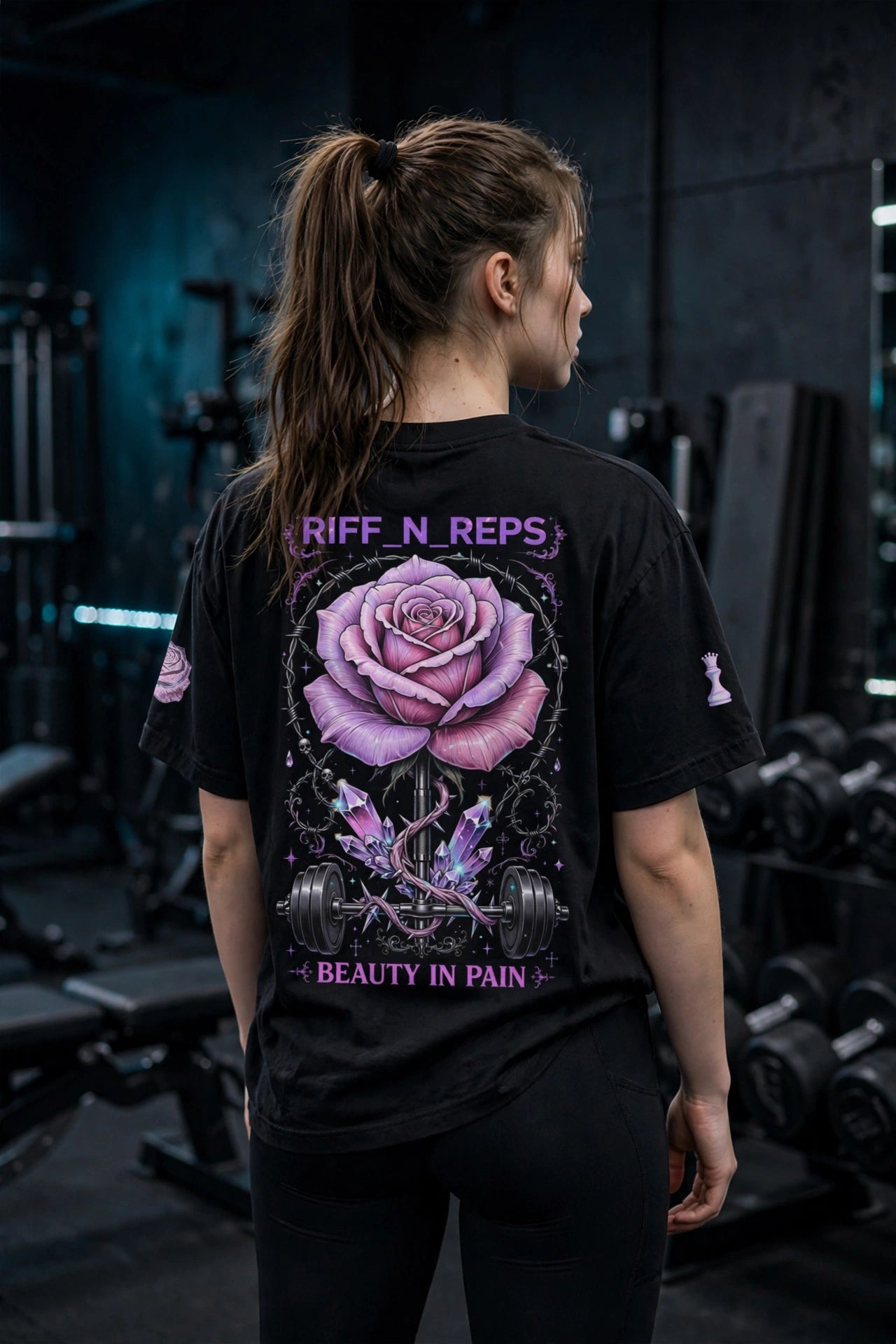 PINK_ROSE // 02 Oversized Heavy Tee – BEAUTY IN PAIN