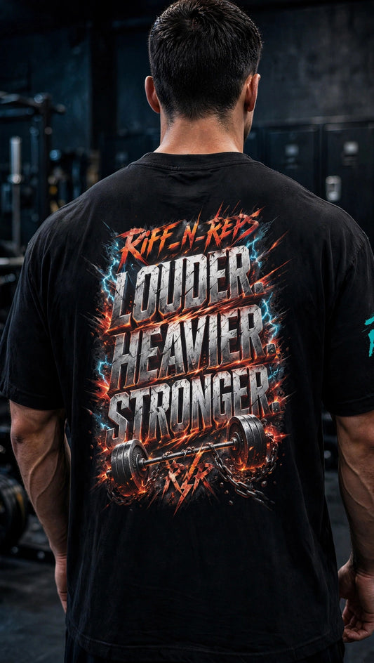 LOUDER - HEAVIER - STRONGER — Heavyweight Oversized Tee